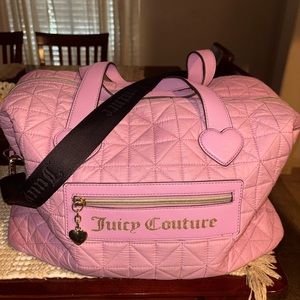 Juicy Couture Travel Duffle Bag-Fondant Pink